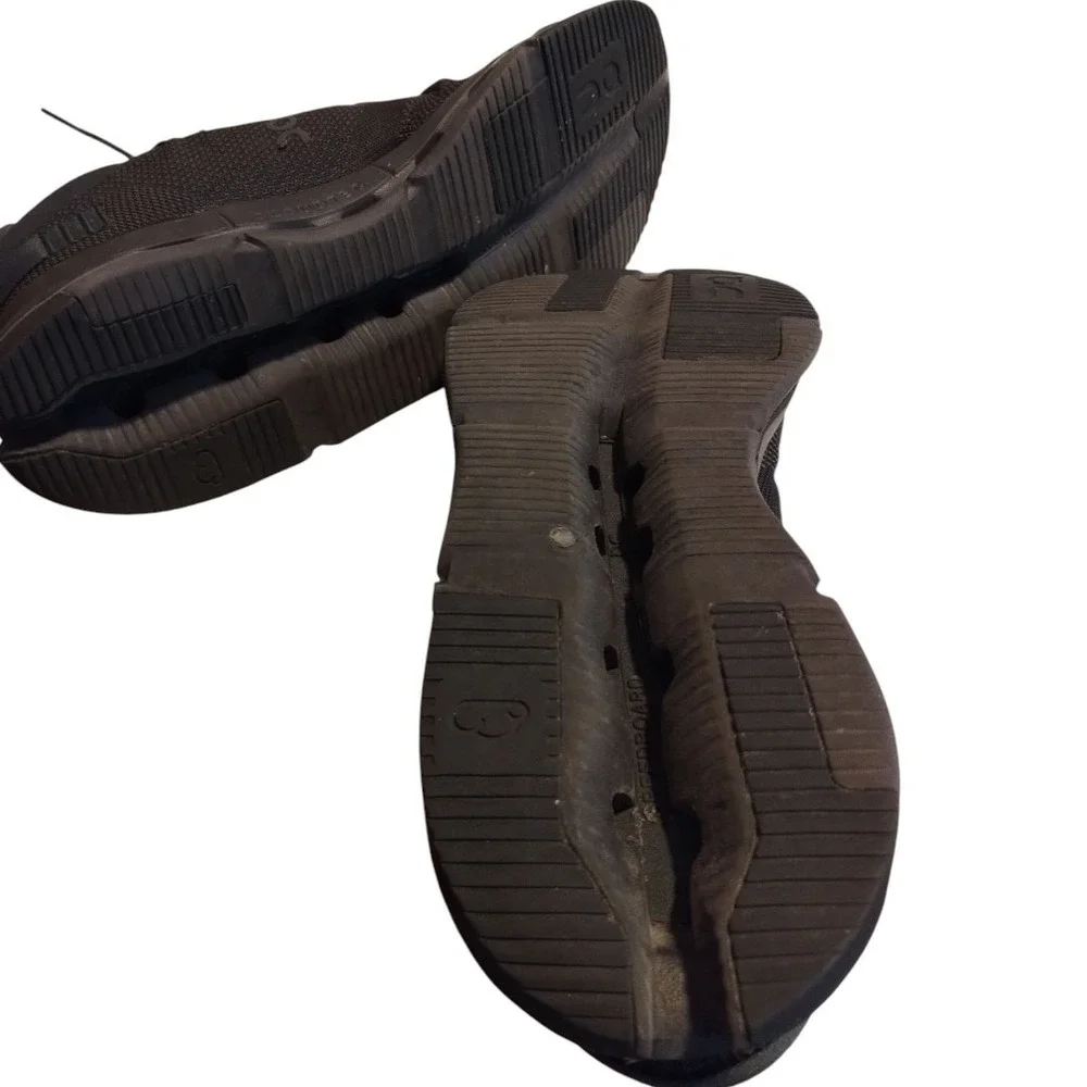 On Running‎ Men's 12.5 Cloudnova Athletic Sneakers Lace-Up Black Shoes
